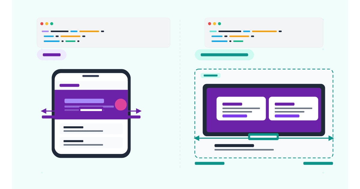 CSS media queries vs container queries: viewport-based versus component-based responsive design